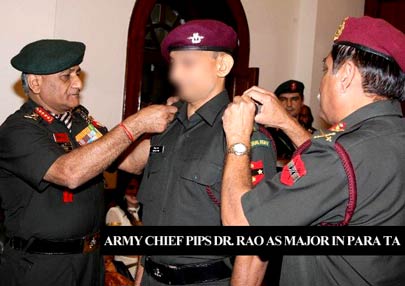 Army Chief pips Major. Rao (Hony)